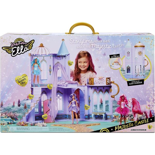 Dream Ella Château Majestueux MGA – 2-stöckiges Mobilhaus für 29-cm-Puppen