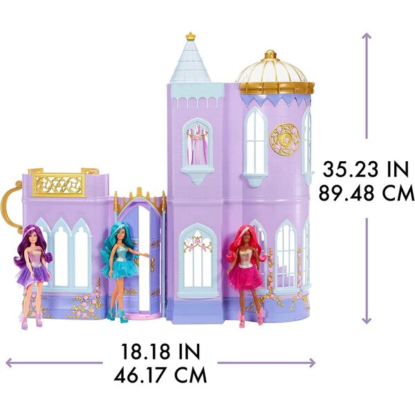 Dream Ella Château Majestueux MGA – 2-stöckiges Mobilhaus für 29-cm-Puppen
