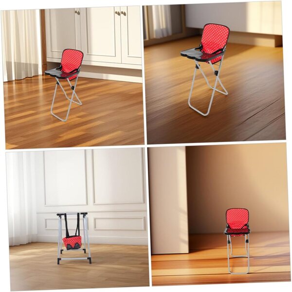 Set Accessori per Bambole UPKOCH: Seggiolone Rosso e Altalena per Gioco Immaginativo