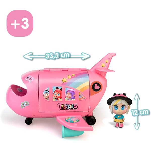 Trotties Avion Chiara Mini: Reisespiel mit Küche und Zubehör für Kinder