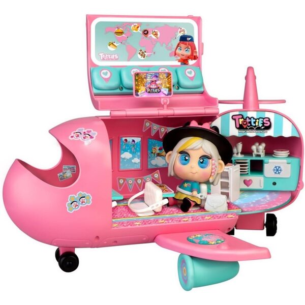 Trotties Avion Chiara Mini: Reisespiel mit Küche und Zubehör für Kinder