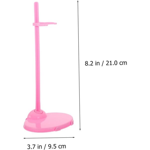 Set 24 supporti per bambole e figurine espositori stabili e leggeri rosa e blu