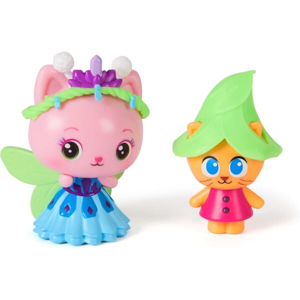 Gabby's Dollhouse: Queen Kitty Fairy und Chaton Gnome Figurenset für Kinder ab 3 Jahren