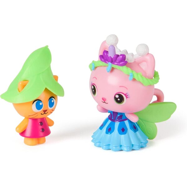 Gabby's Dollhouse: Queen Kitty Fairy und Chaton Gnome Figurenset für Kinder ab 3 Jahren