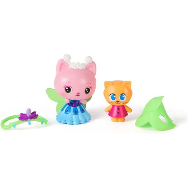 Gabby's Dollhouse: Queen Kitty Fairy und Chaton Gnome Figurenset für Kinder ab 3 Jahren