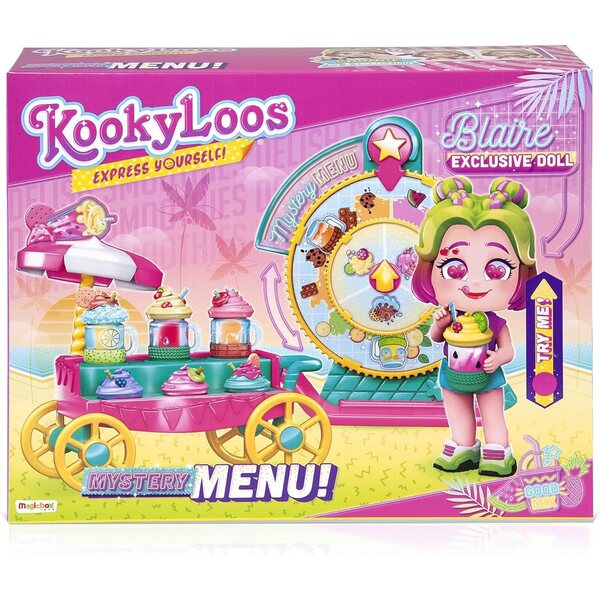 KOOKYLOOS Mystery Menu – Smoothie-Wagen mit über 15 Puppenzubehör