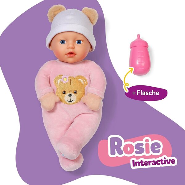 BABY born Interactive Rosie 30 cm – Interaktive Puppe mit zahlreichen Funktionen und Zubehör