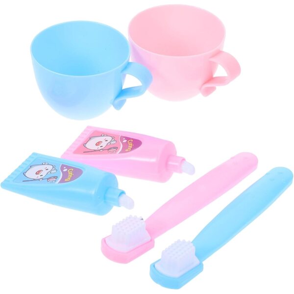 VICASKY Set mit 2 Miniatur-Badezimmer-Accessoires für 45,7 cm große Puppen – Lern- und Kreativspiel