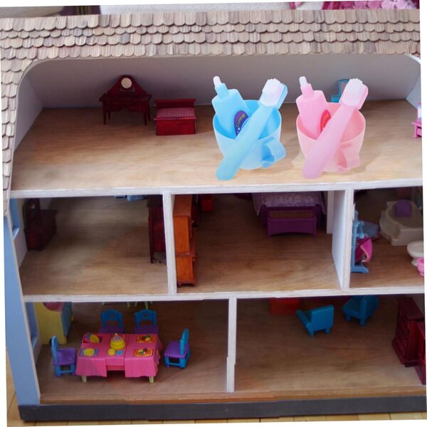 VICASKY Set mit 2 Miniatur-Badezimmer-Accessoires für 45,7 cm große Puppen – Lern- und Kreativspiel