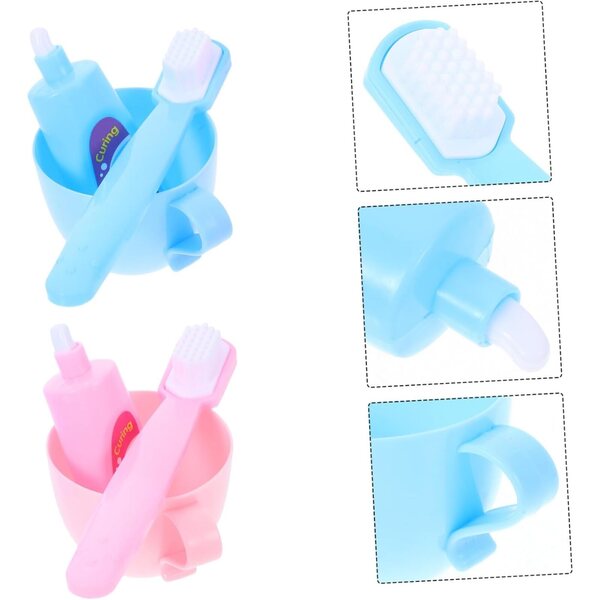 VICASKY Set mit 2 Miniatur-Badezimmer-Accessoires für 45,7 cm große Puppen – Lern- und Kreativspiel
