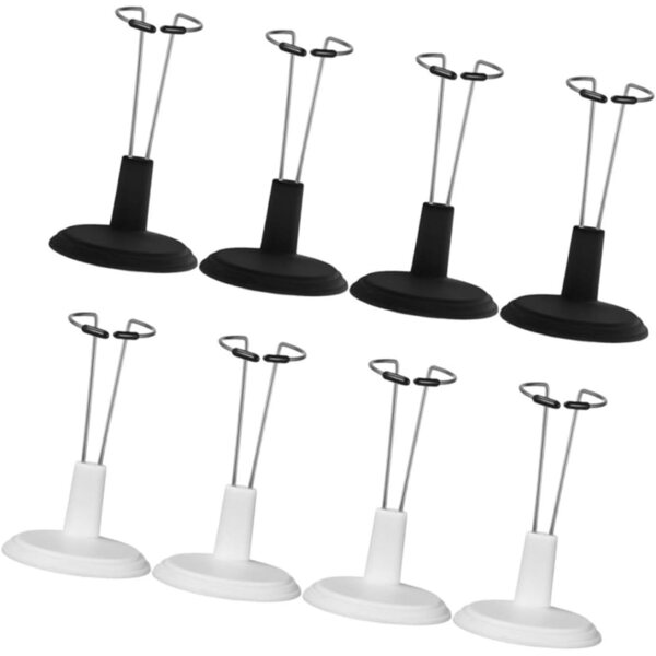 Beaupretty Set 8 Supporti per Bambole in PVC - Espositore Robusto e Stabilizzato
