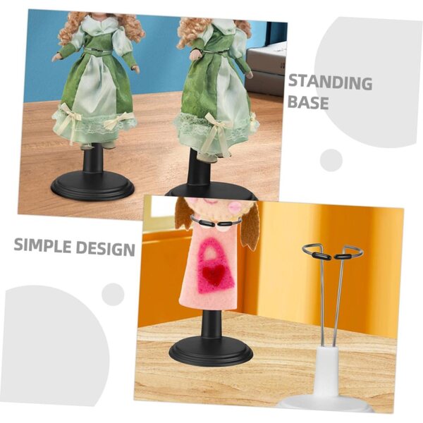 Beaupretty Set 8 Supporti per Bambole in PVC - Espositore Robusto e Stabilizzato