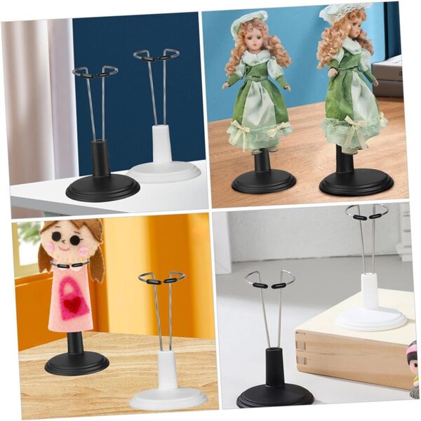 Beaupretty Set 8 Supporti per Bambole in PVC - Espositore Robusto e Stabilizzato