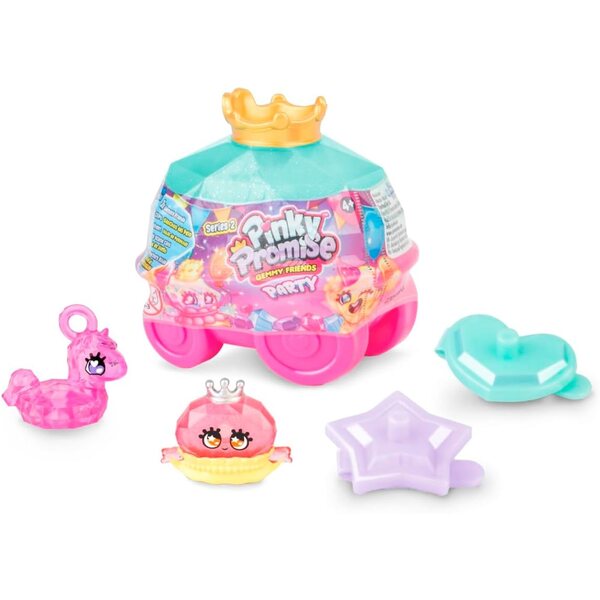 Bizak Pinky Promise Überraschungskutsche mit 3 Sammelfiguren und Edelsteinen