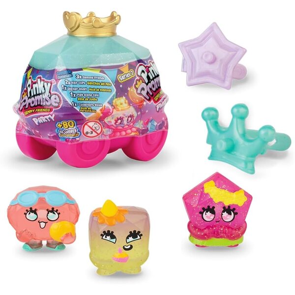 Bizak Pinky Promise Überraschungskutsche mit 3 Sammelfiguren und Edelsteinen