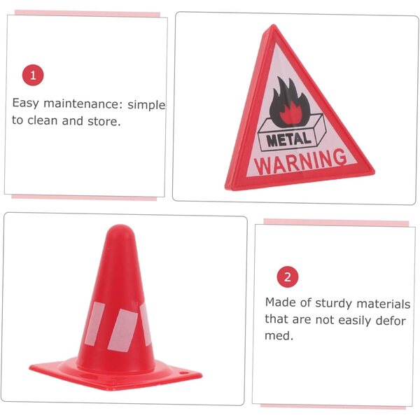 SOIMISS Set 5 Accessori Pompieri Mini Estintori e Attrezzi per Casa delle Bambole