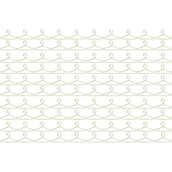 Set 100 Mini Appendiabiti in Metallo per Abiti Bambola, Leggeri e Portatili 40mm