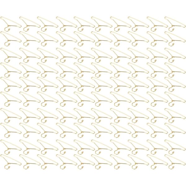 Set 100 Mini Appendiabiti in Metallo per Abiti Bambola, Leggeri e Portatili 40mm