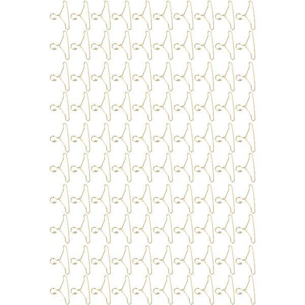 Set 100 Mini Appendiabiti in Metallo per Abiti Bambola, Leggeri e Portatili 40mm