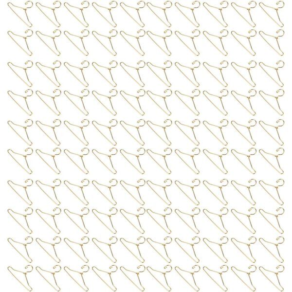 Set 100 Mini Appendiabiti in Metallo per Abiti Bambola, Leggeri e Portatili 40mm