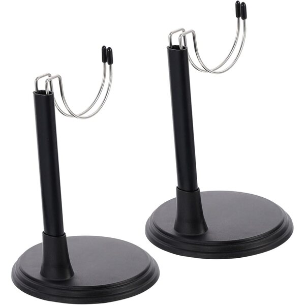 Support per Bambole SOPOTUTU - Set 2 Supporti Stabili con Base Anti-caduta in Plastica Nera