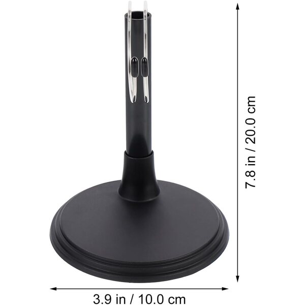 Support per Bambole SOPOTUTU - Set 2 Supporti Stabili con Base Anti-caduta in Plastica Nera