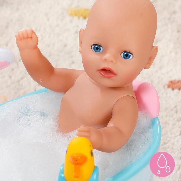 BABY born Lena 36 cm, Puppe mit 7 Funktionen ohne Batterien, ideal für Kinder ab 1 Jahr