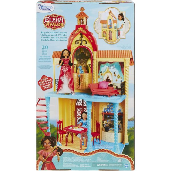 Königsschloss von Avalor Disney Elena 3 Fuß mit 20 Zubehörteilen und Überraschungen