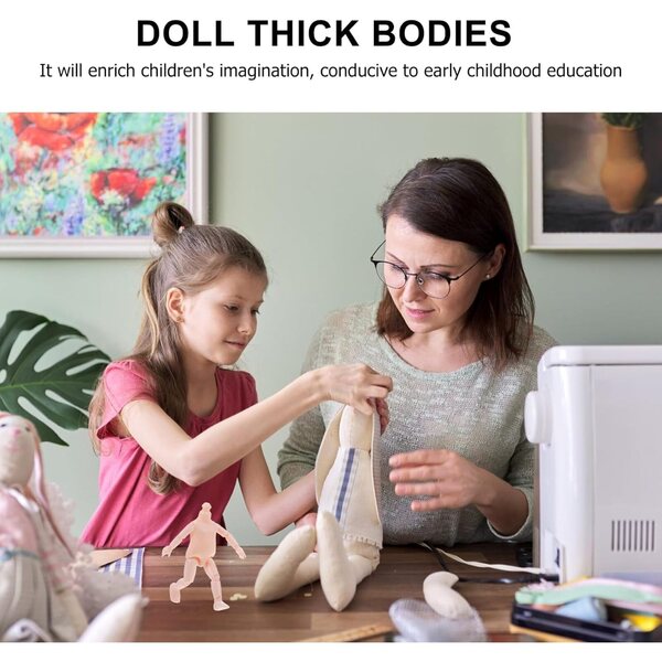 Corpo di Bambola Articolato 16 cm con 13 Giunti Mobili per Bambini Creativi