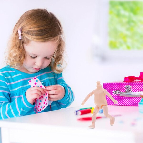 Corpo di Bambola Articolato 16 cm con 13 Giunti Mobili per Bambini Creativi