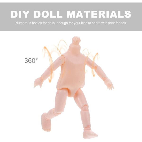 Corpo di Bambola Articolato 16 cm con 13 Giunti Mobili per Bambini Creativi