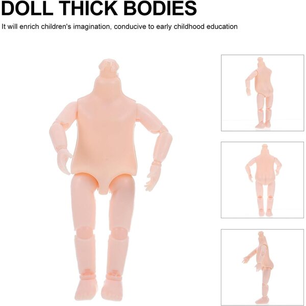Corpo di Bambola Articolato 16 cm con 13 Giunti Mobili per Bambini Creativi