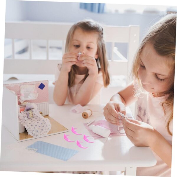 VICASKY 80 Mini Couronnes in Plastica per bamboles, Accessori Colorati per Giochi di Ruolo