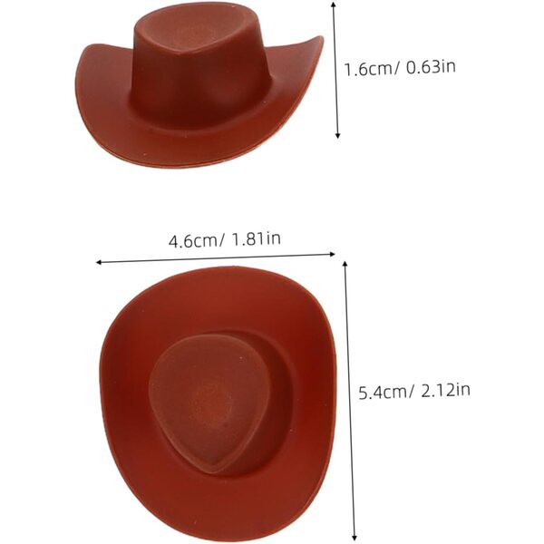 Gatuida 40 Mini Cappelli Western in Plastica Colorati per Bambole e Giochi Creativi