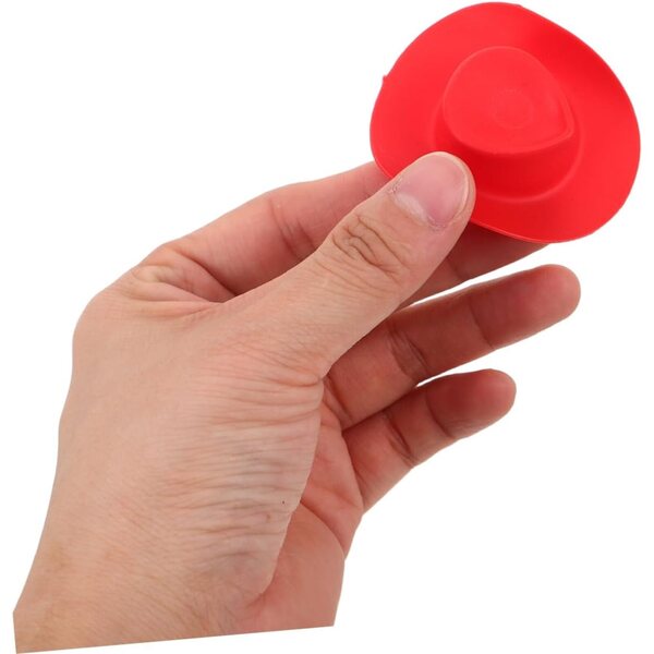 Gatuida 40 Mini Cappelli Western in Plastica Colorati per Bambole e Giochi Creativi