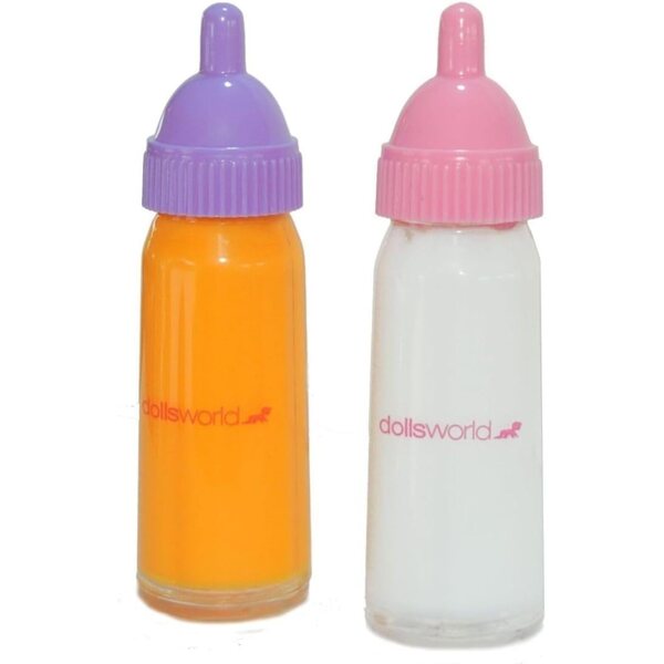 Dolls World Biberoni Magici Latte e Succo per Bambole - Effetto Scomparsa