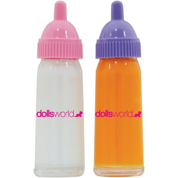 Dolls World Biberoni Magici Latte e Succo per Bambole - Effetto Scomparsa