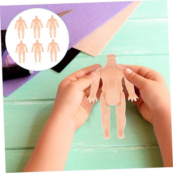 Set 20 Corpi Bambola in Plastica Spessa per Accessori DIY, Creatività e Giochi Educativi