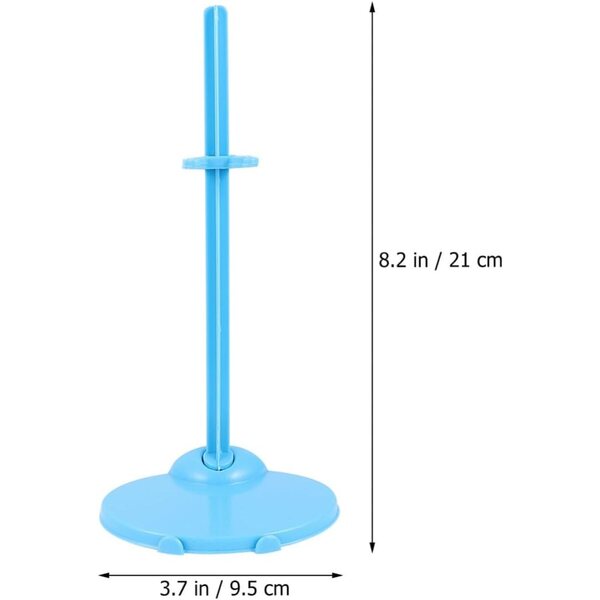 Support per bambole Mikinona 20 pezzi trasparente e blu resistente e universale