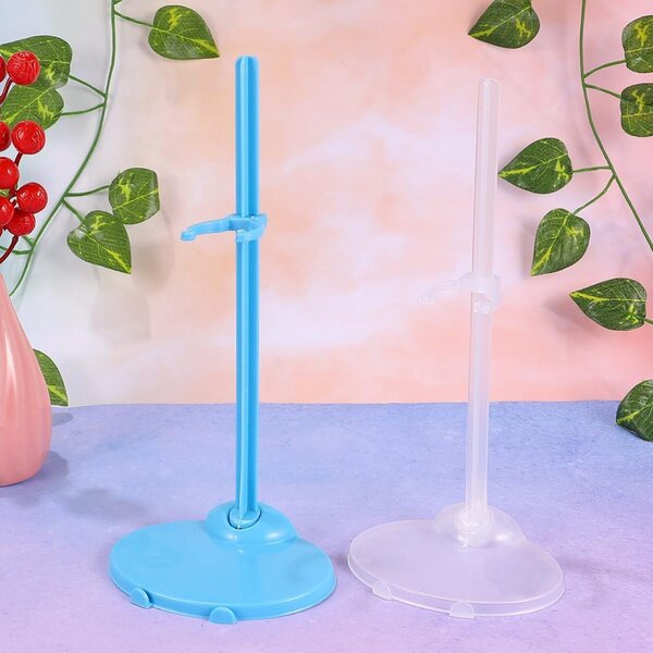Support per bambole Mikinona 20 pezzi trasparente e blu resistente e universale