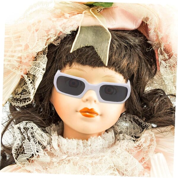 Set mit 6 Puppensonnenbrillen – farbenfrohe Modeaccessoires aus Kunststoff