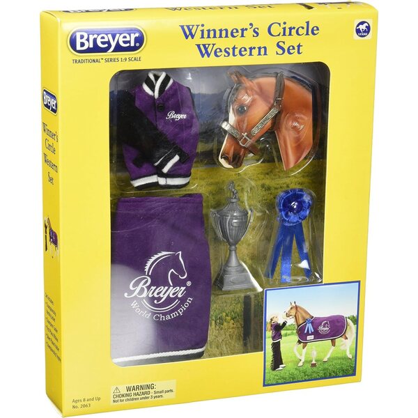 Breyer Winners' Circle - Set Accessori Western per Bambini e Collezionisti 1:9