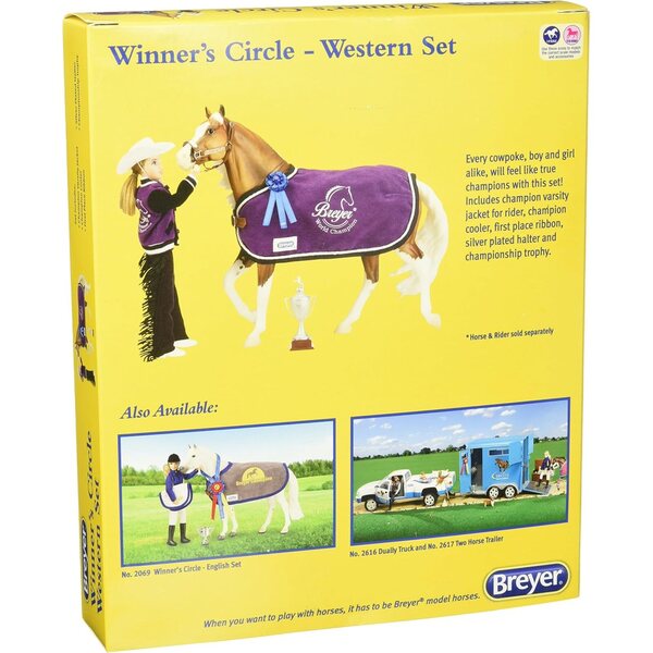 Breyer Winners' Circle - Set Accessori Western per Bambini e Collezionisti 1:9