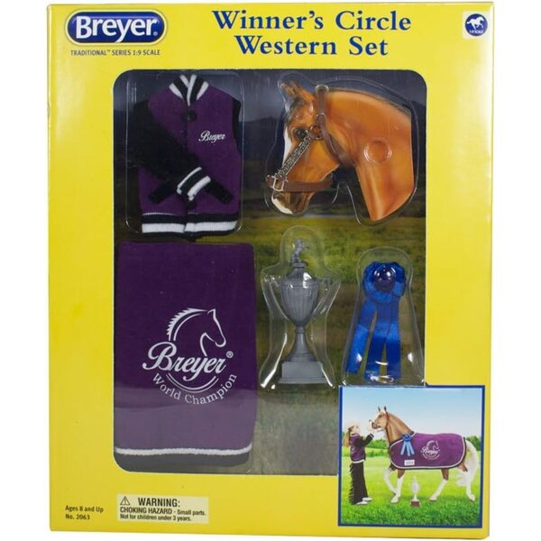 Breyer Winners' Circle - Set Accessori Western per Bambini e Collezionisti 1:9