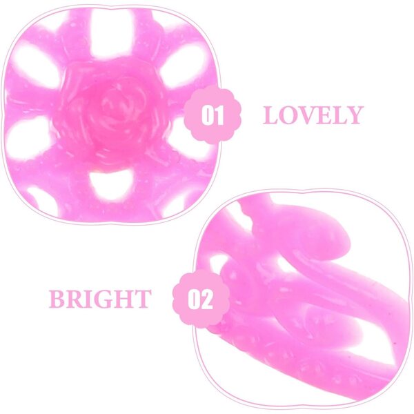 Kit mit 20 Mini-Kronen aus widerstandsfähigem Kunststoff für Puppen, dekoratives Zubehör, rosa, 4 cm
