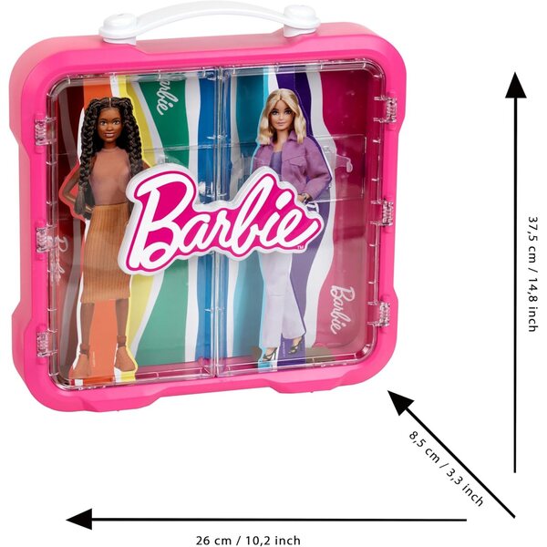 Maletta Barbie für 4 Puppen mit leuchtendem Logo und transparenter Tür – Theo Klein
