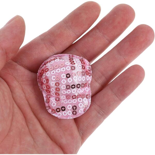 Set 10 Mini Casquettes Paillettes per Bambole in Tessuto, Accessori DIY Facili e Creativi
