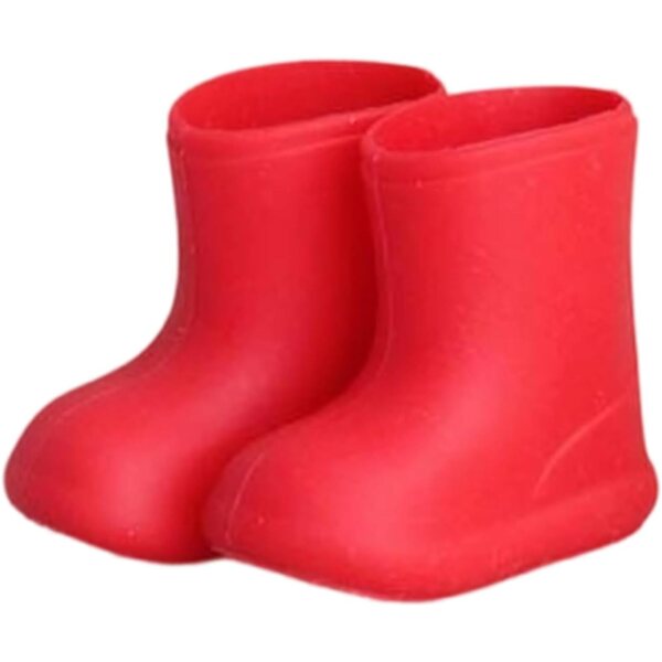 Wasserdichte PVC-Regenstiefel für 1/12 Puppen, rutschfest und farbenfroh