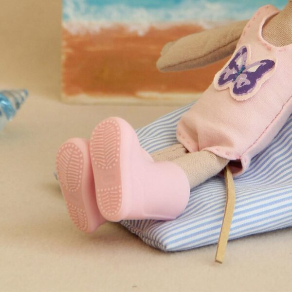 Wasserdichte PVC-Regenstiefel für 1/12 Puppen, rutschfest und farbenfroh
