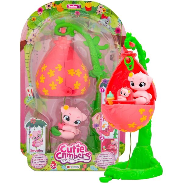 Cutie Climbers Family Pack Sweeties Polly mit Blumenhaus und Sammeltieren